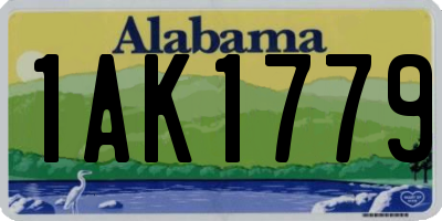 AL license plate 1AK1779