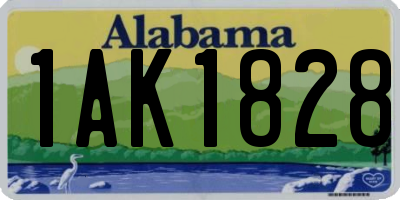 AL license plate 1AK1828