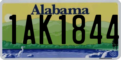 AL license plate 1AK1844