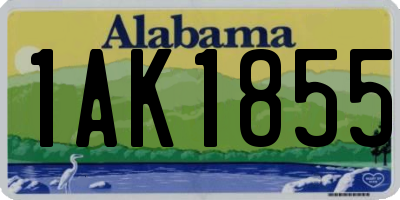 AL license plate 1AK1855