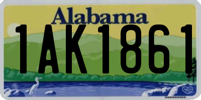 AL license plate 1AK1861