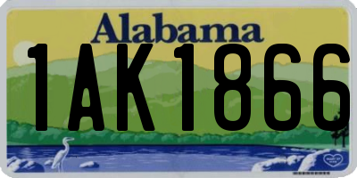 AL license plate 1AK1866