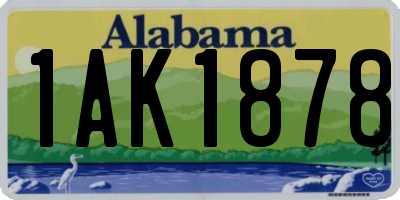 AL license plate 1AK1878
