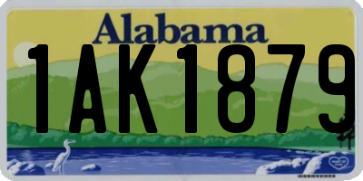 AL license plate 1AK1879