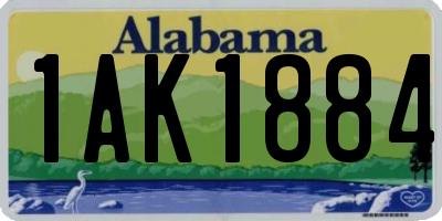 AL license plate 1AK1884