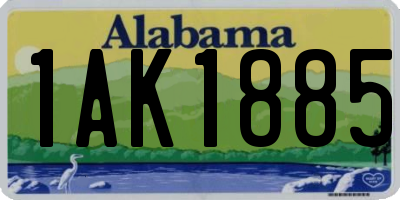 AL license plate 1AK1885