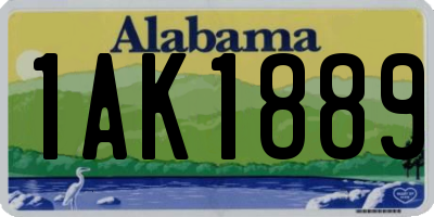 AL license plate 1AK1889