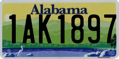AL license plate 1AK1897
