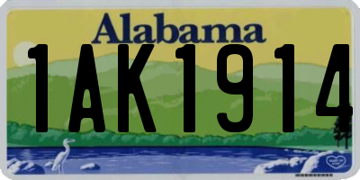 AL license plate 1AK1914