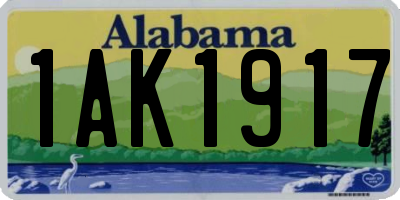 AL license plate 1AK1917