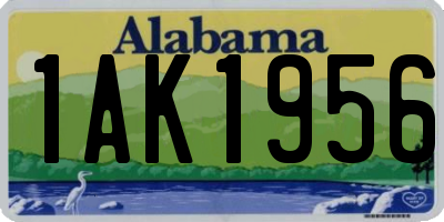 AL license plate 1AK1956