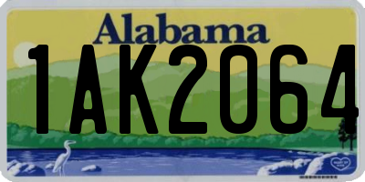 AL license plate 1AK2064