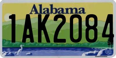 AL license plate 1AK2084