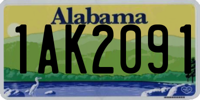 AL license plate 1AK2091