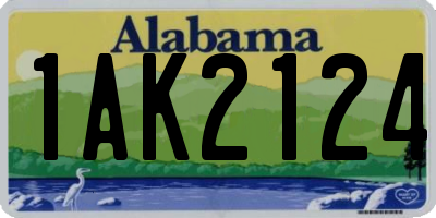 AL license plate 1AK2124