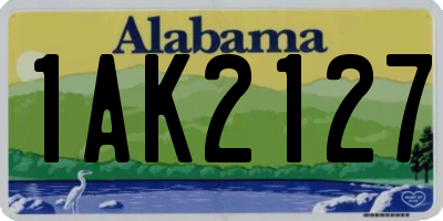 AL license plate 1AK2127