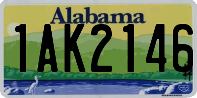 AL license plate 1AK2146