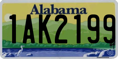 AL license plate 1AK2199
