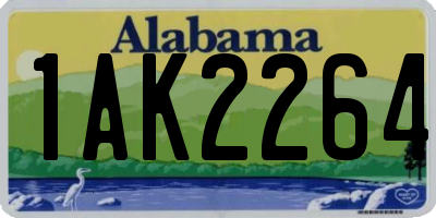 AL license plate 1AK2264