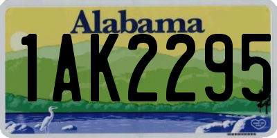 AL license plate 1AK2295