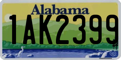 AL license plate 1AK2399