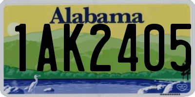 AL license plate 1AK2405
