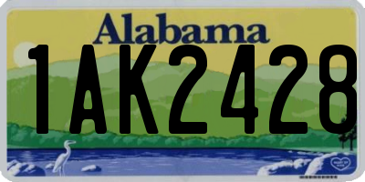 AL license plate 1AK2428
