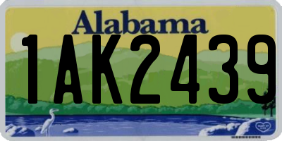 AL license plate 1AK2439
