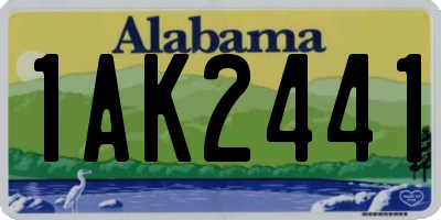 AL license plate 1AK2441