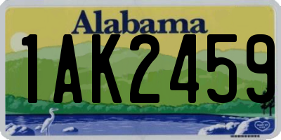 AL license plate 1AK2459