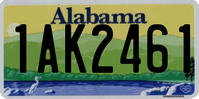 AL license plate 1AK2461
