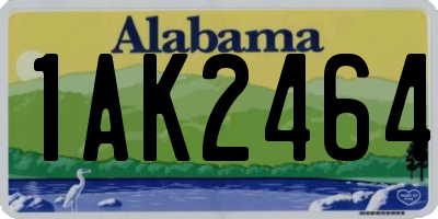 AL license plate 1AK2464