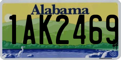AL license plate 1AK2469