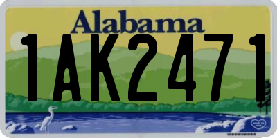AL license plate 1AK2471