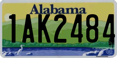 AL license plate 1AK2484