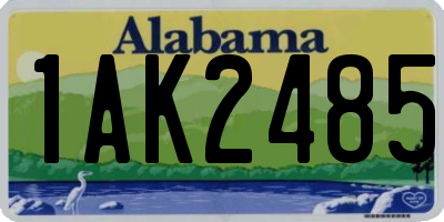 AL license plate 1AK2485