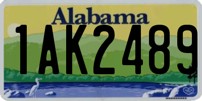 AL license plate 1AK2489