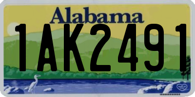 AL license plate 1AK2491