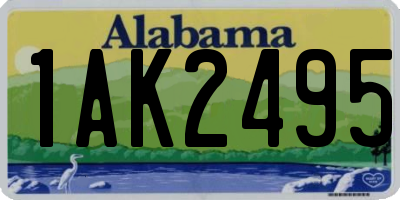 AL license plate 1AK2495