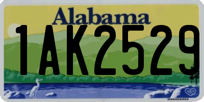AL license plate 1AK2529