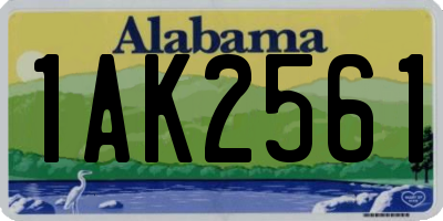 AL license plate 1AK2561