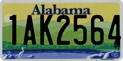 AL license plate 1AK2564