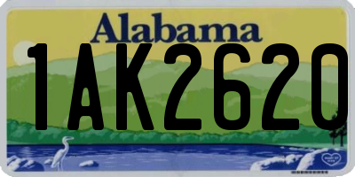 AL license plate 1AK2620