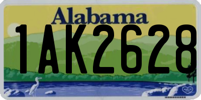 AL license plate 1AK2628