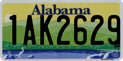 AL license plate 1AK2629