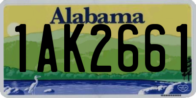 AL license plate 1AK2661