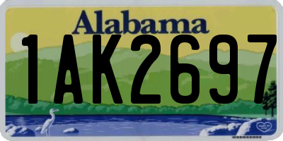 AL license plate 1AK2697