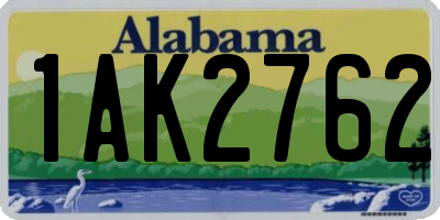 AL license plate 1AK2762