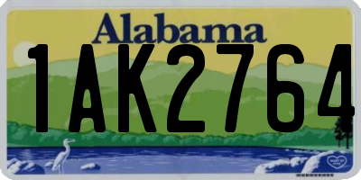 AL license plate 1AK2764