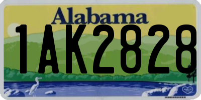 AL license plate 1AK2828